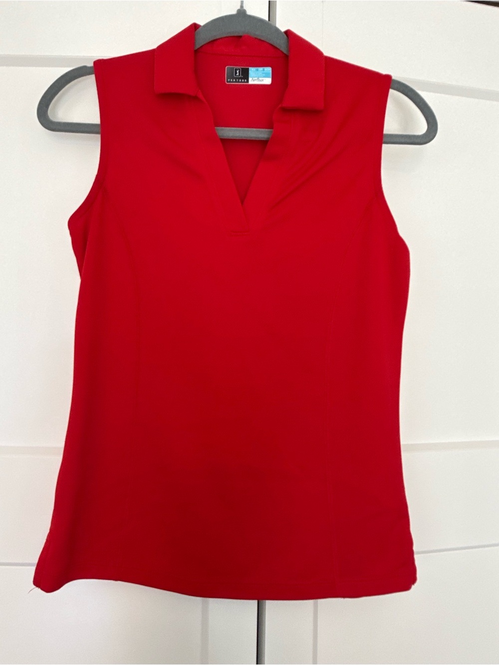 PGA Tour Sleeveless Polo Tank Top - Red